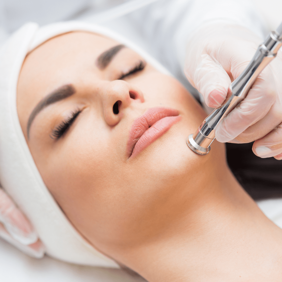 Microdermabrasion treatment exfoliating the outer layer of skin, offered at River Cottage Beauty Salon in Hamstreet, part of our professional skin treatments in Kent.